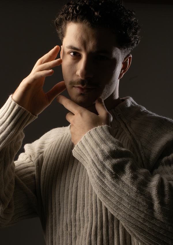 Retrato masculino em estúdio